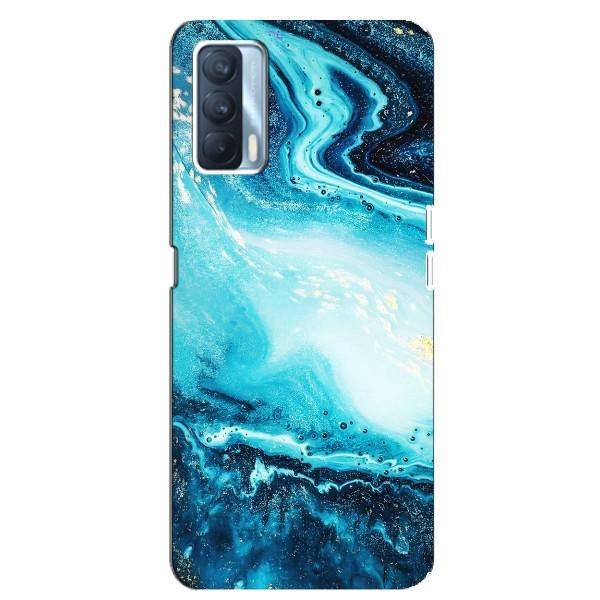 Мраморный чехол на Oppo A92s (VPrint) – Голубой мрамор