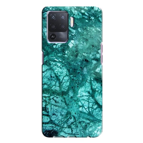Мраморный чехол на Oppo A94 (VPrint) – Зеленый мрамор
