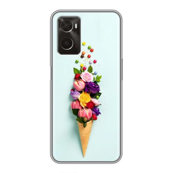 Чехлы с тематикой "ЦВЕТЫ" на Oppo A96 – Цветок-мороженное