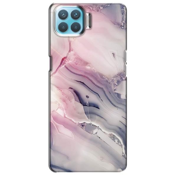 Мраморный чехол на Oppo F17 (VPrint) – Пурпурный Мрамор