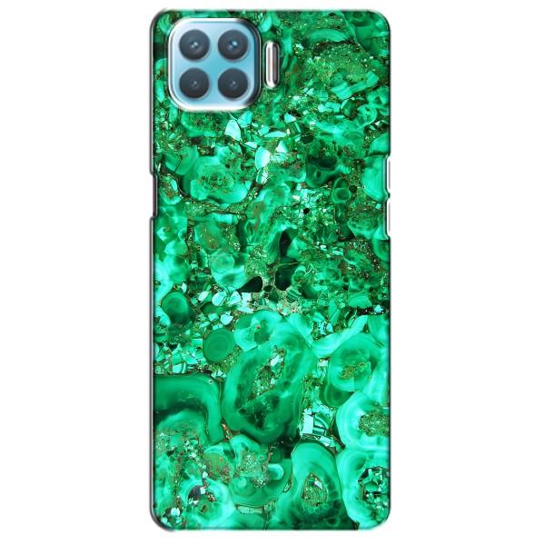 Мраморный чехол на Oppo F17 (VPrint) – Салатный Мрамор