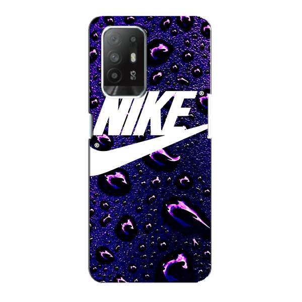 Чохол з логтипом Найк на Oppo F19 Pro Plus 5G – Найк на фіолетовому