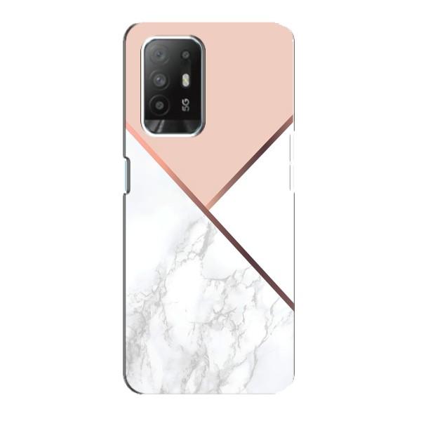Мраморный чехол на Oppo F19 Pro Plus 5G (VPrint) – Тройной мрамор