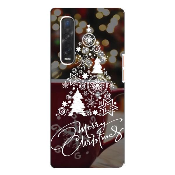 Різдвяні Чохли для Oppo Find X3 Pro (VPrint) – Ялинка яскрава