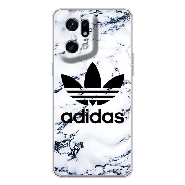 Чохли Адидас для OPPO Find X5 Pro (AlphaPrint) – Адідас на мраморі