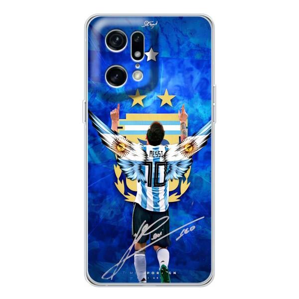 Чохли для OPPO Find X5 Pro (Leo чемпіон) (AlphaPrint) – Мессі збірна
