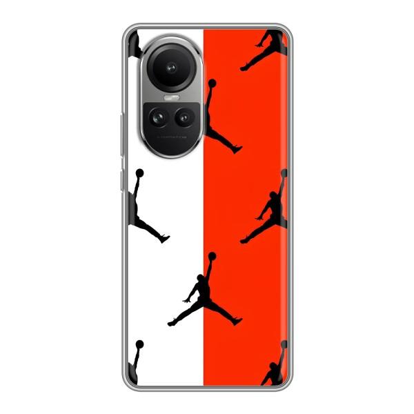 Чехлы для Oppo Reno 10 Pro - с картинкой JORDAN (AlphaPrint) – Лого Джордан