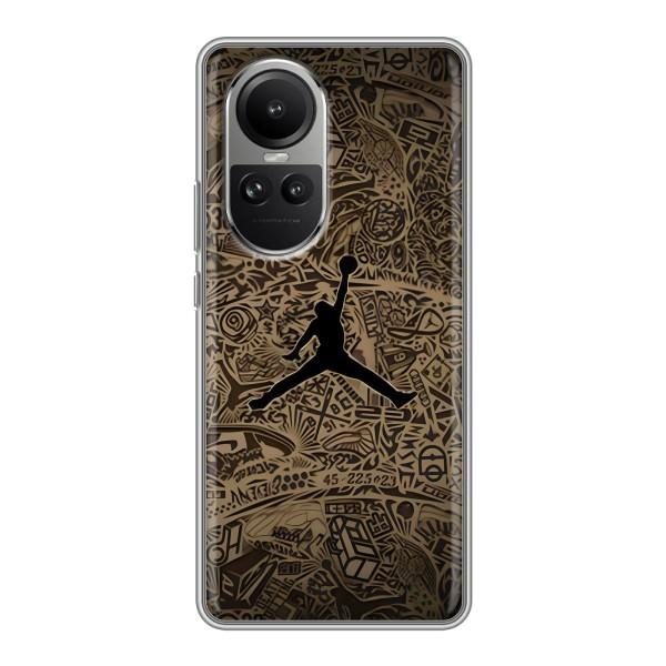 Чехлы для Oppo Reno 10 Pro - с картинкой JORDAN (AlphaPrint) – Logo Jordan
