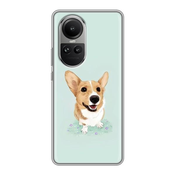 Чехлы с собаками для Oppo Reno 10 Pro (VPrint) – Корги