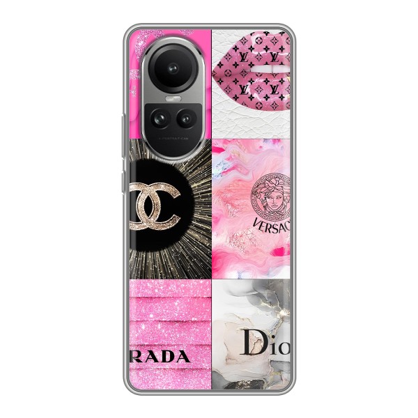 Чехол (Dior, Prada, YSL, Chanel) для Oppo Reno 10 – Модница