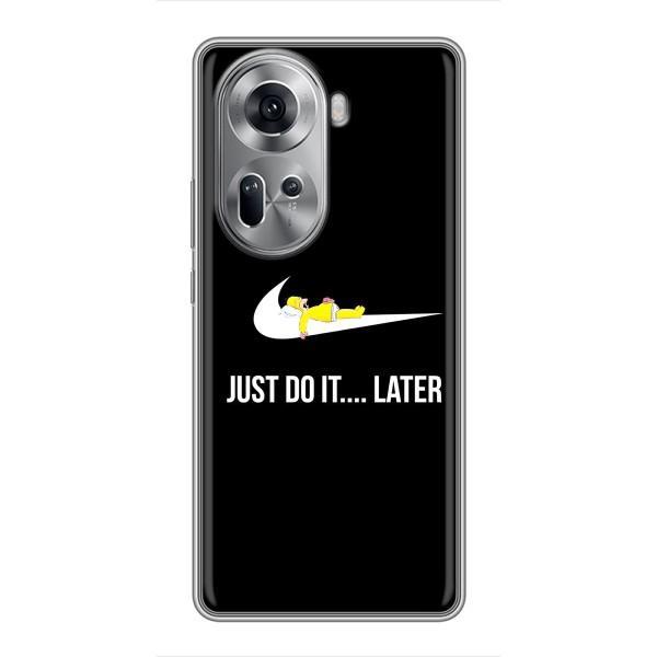 Чехол с логотипом Найк на Oppo Reno 11 5G – Nike just do it