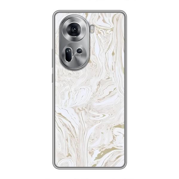 Мраморний чехол на Oppo Reno 11 5G (VPrint) – Білий мрамор