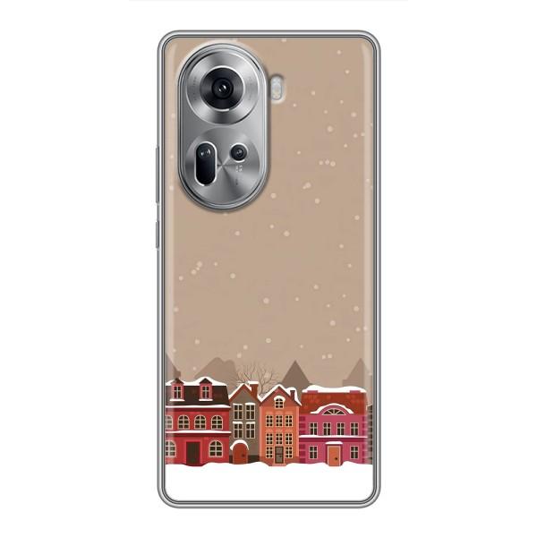 Новогодние, Праздничные Чехлы для Oppo Reno 11 5G - 2024 год – Зимний город