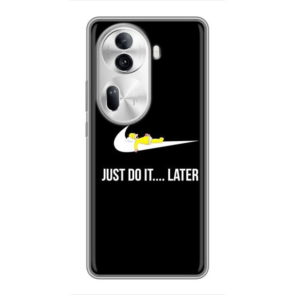 Чохол з логтипом Найк на Oppo Reno 11 Pro 5G – Nike just do it