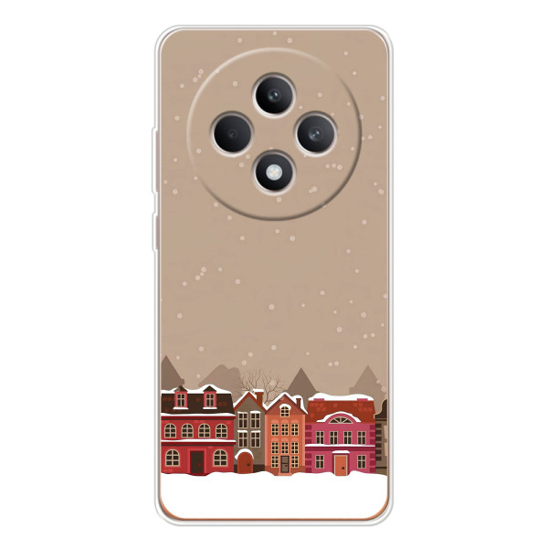 Новогодние, Праздничные Чехлы для OPPO Reno 12 F - 2024 год – Зимний город