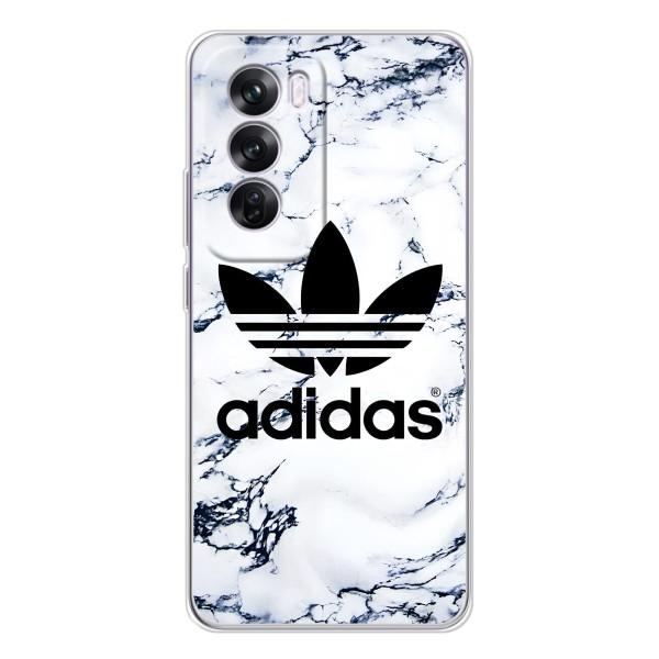 Чохли Адидас для OPPO Reno 12 Pro (AlphaPrint) – Адідас на мраморі