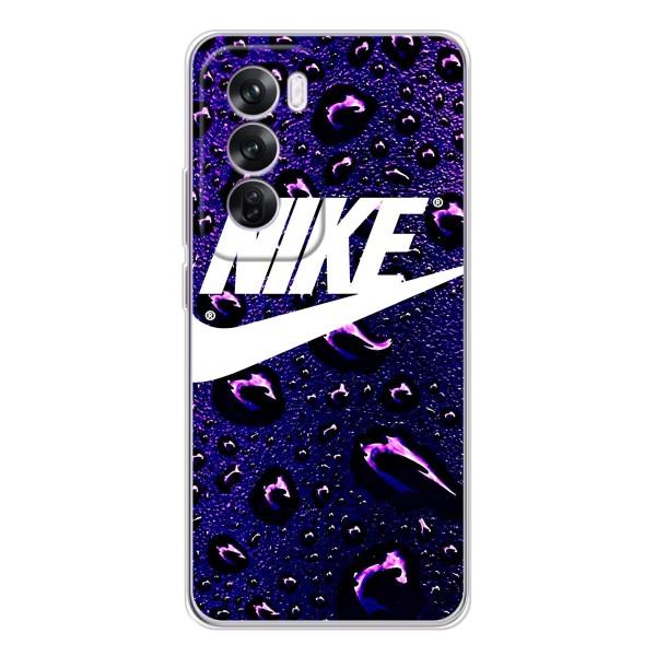 Чехол с логотипом Найк на OPPO Reno 12 Pro – Найк на фиолетовом