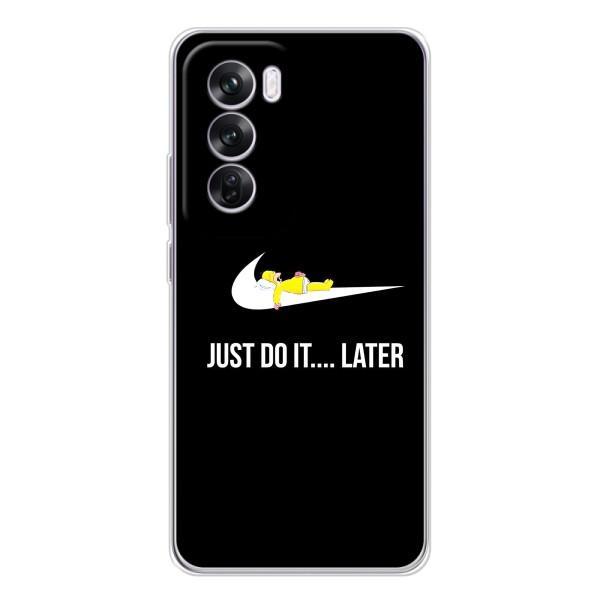 Чехол с логотипом Найк на OPPO Reno 12 Pro – Nike just do it