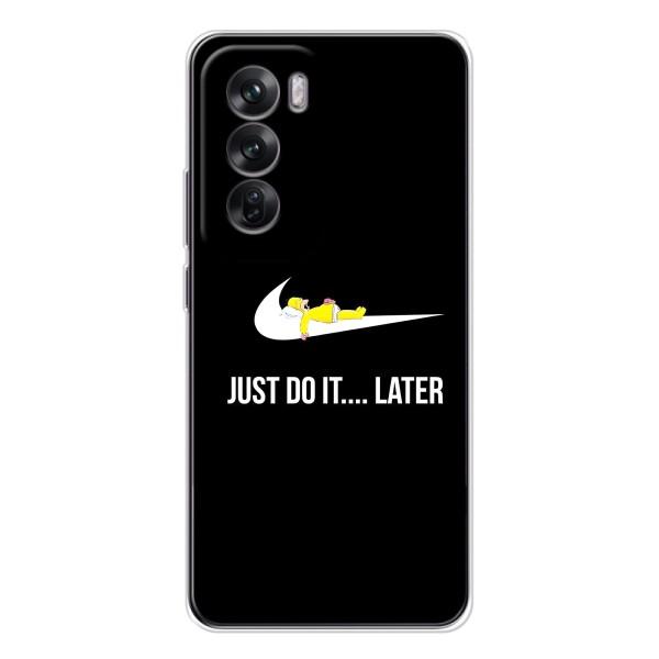Чохол з логтипом Найк на OPPO Reno 12 – Nike just do it