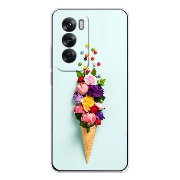 Чехлы с тематикой "ЦВЕТЫ" на OPPO Reno 12 – Цветок-мороженное