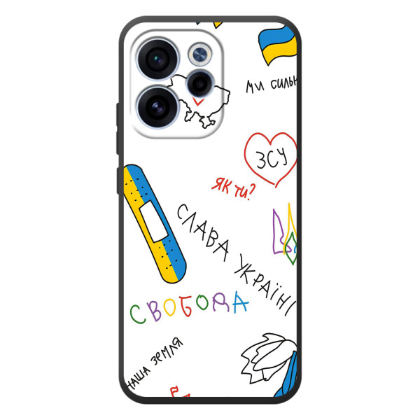 Чохли (Доброго вечора, ми за України) для ОРО Reno 15 Ф (AlphaPrint) – Стикер