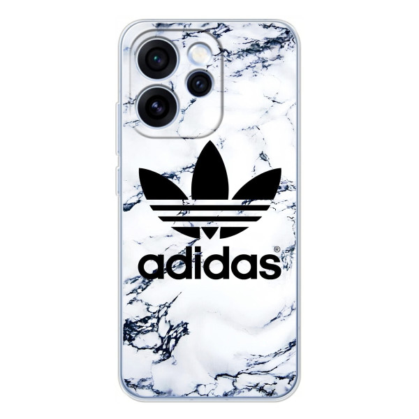 Чехлы Адидас для OPPO Reno 15 Pro (AlphaPrint) – Адидас на мраморе