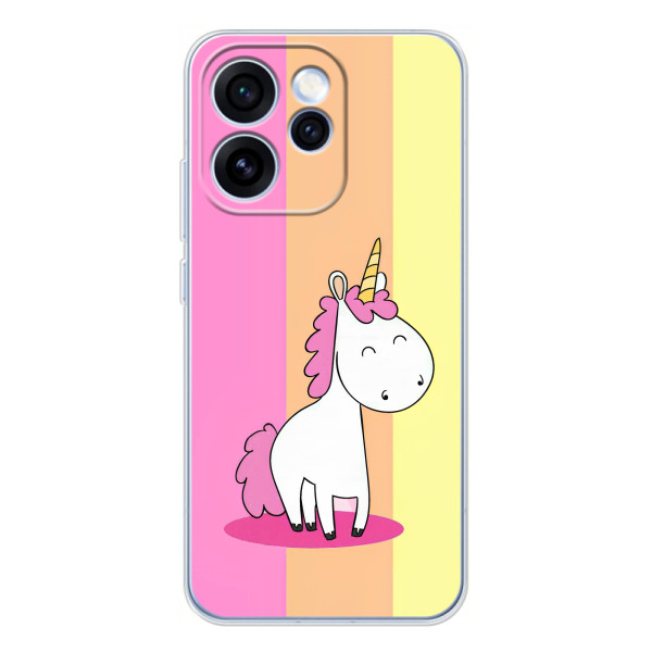 Чехол Unicorn на OPPO Reno 15 Pro – Радужный Единорог