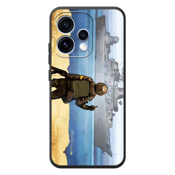 Чехол с принтом (Русский корабль...) для 

OPPO Ренo 15 
 (AlphaPrint) – Русский корабль