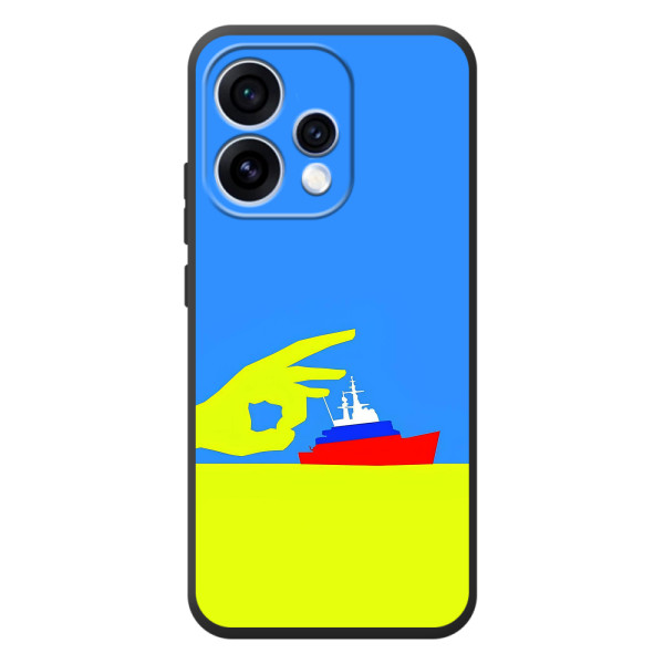 Чехол с принтом (Русский корабль...) для 

OPPO Ренo 15 
 (AlphaPrint) – Щелбан кораблю