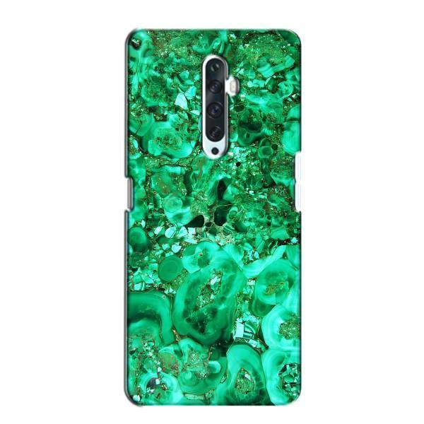 Мраморный чехол на Oppo Reno 2Z (VPrint) – Салатный Мрамор