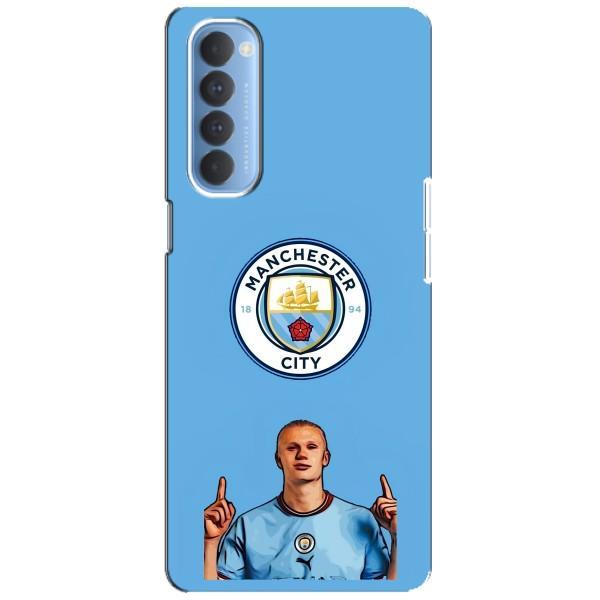 Чехлы с футболистом Ерлинг Холанд для Oppo Reno 4 Pro (AlphaPrint) – Холанд Манчестер Сити