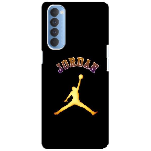 Чехлы для Oppo Reno 4 Pro - с картинкой JORDAN (AlphaPrint) – Jordan Gold