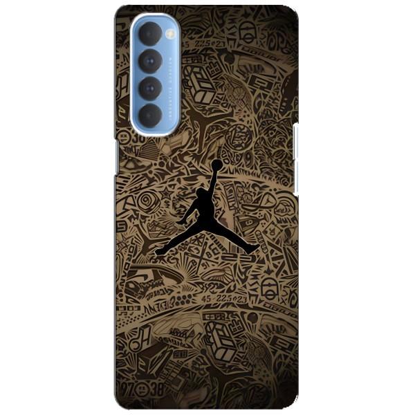 Чехлы для Oppo Reno 4 Pro - с картинкой JORDAN (AlphaPrint) – Logo Jordan