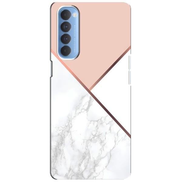 Мраморний чехол на Oppo Reno 4 Pro (VPrint) – Тройний мрамор