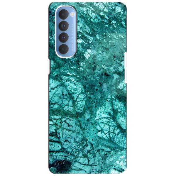 Мраморний чехол на Oppo Reno 4 Pro (VPrint) – Зелений мрамор
