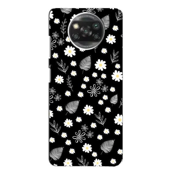 Чехлы с тематикой "ЦВЕТЫ" на Oppo Reno 4 – цветение на чорном