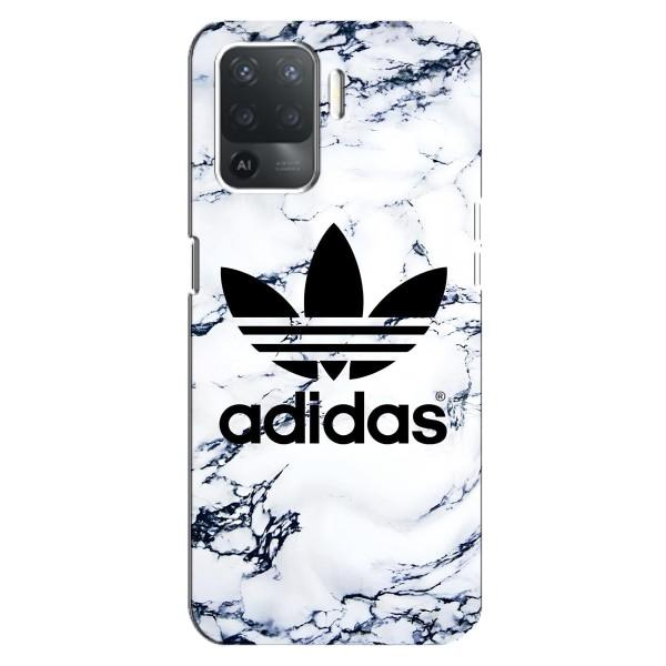 Чохли Адидас для OPPO Reno 5 Lite (AlphaPrint) – Адідас на мраморі