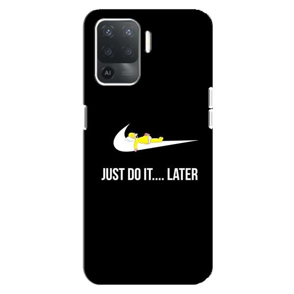 Чехол с логотипом Найк на OPPO Reno 5 Lite – Nike just do it