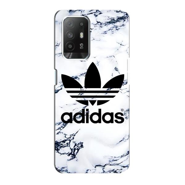 Чохли Адидас для Oppo Reno 5z (AlphaPrint) – Адідас на мраморі
