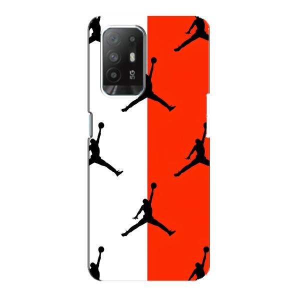 Чехлы для Oppo Reno 5z - с картинкой JORDAN (AlphaPrint) – Лого Джордан