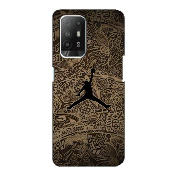Чехлы для Oppo Reno 5z - с картинкой JORDAN (AlphaPrint) – Logo Jordan