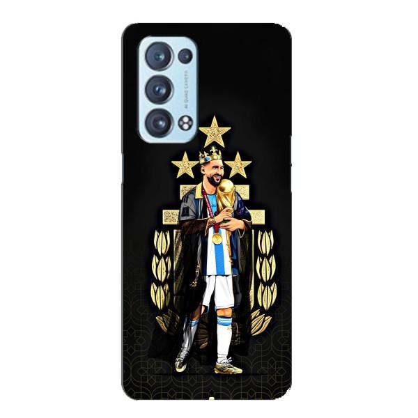 Чехлы для Oppo Reno6 Pro Plus 5G (Leo чемпион) (AlphaPrint) – Месси Король