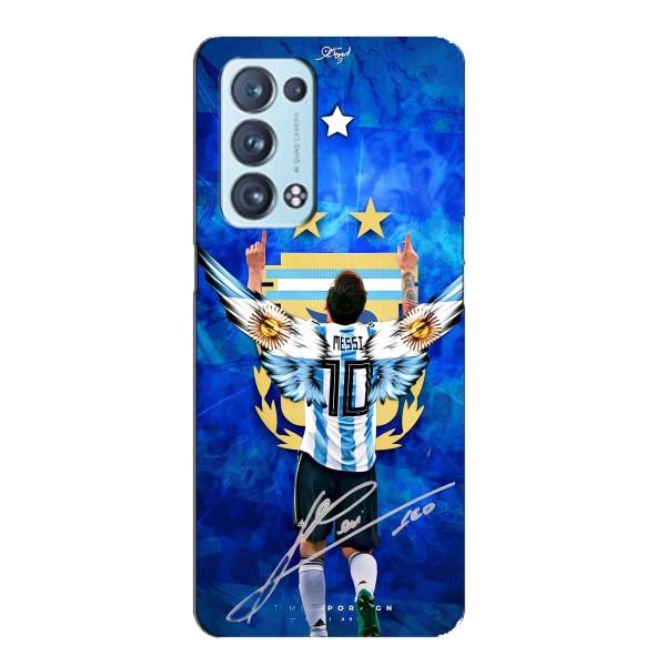 Чехлы для Oppo Reno6 Pro Plus 5G (Leo чемпион) (AlphaPrint) – Месси сборная
