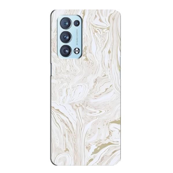 Мраморный чехол на Oppo Reno6 Pro Plus 5G (VPrint) – Белый мрамор
