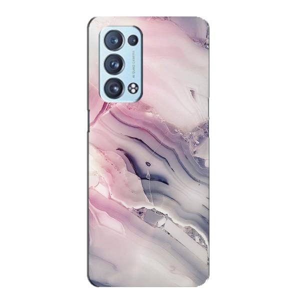Мраморный чехол на Oppo Reno6 Pro Plus 5G (VPrint) – Пурпурный Мрамор