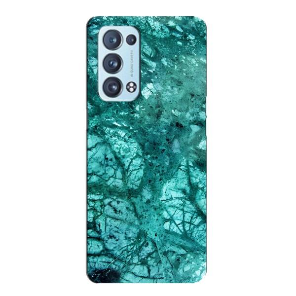Мраморный чехол на Oppo Reno6 Pro 5G (VPrint) – Зеленый мрамор