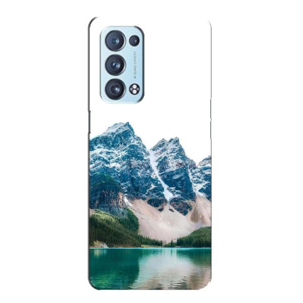 Силиконовый чехол с КАРТИНКАМИ лето для Oppo Reno6 Pro 5G (AlphaPrint) – Гори