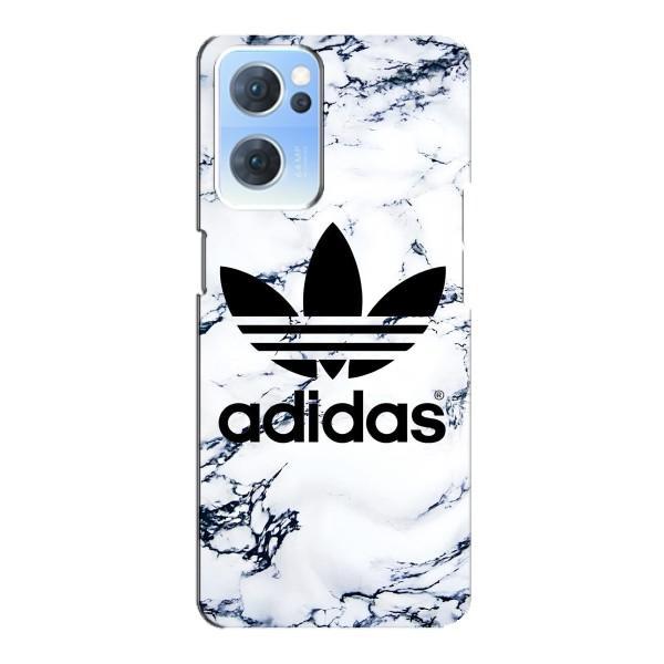 Чохли Адидас для Oppo Reno7 5G (AlphaPrint) – Адідас на мраморі