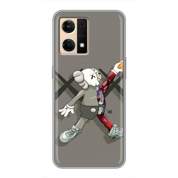 Чехлы для Oppo Reno7 4G - Bearbrick Louis Vuitton (PREMIUMPrint) – Беарбрик Джордан