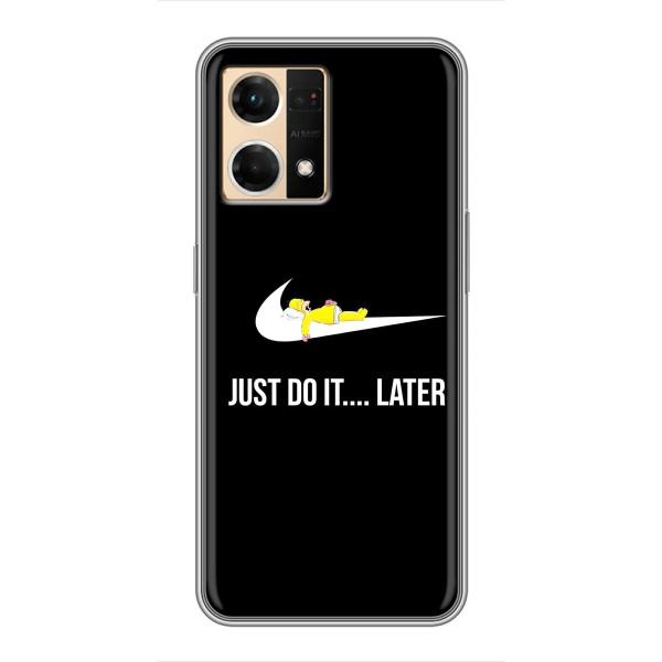 Чехол с логотипом Найк на Oppo Reno7 4G – Nike just do it
